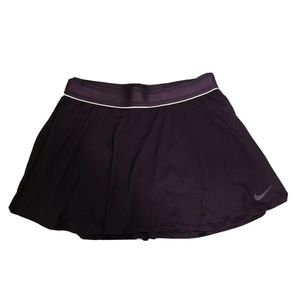 Nike Golf Skirt Skort Dri Fit Tennis Under Shorts Purple Stripe Stretch M